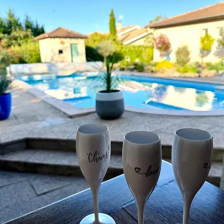 Atypique Avec Piscine 12x6 4 Pour 9 Personnes Proche Golf Dans Parc Arbore 빌라 *