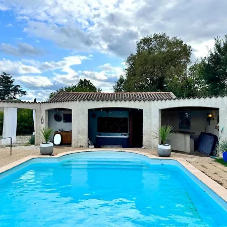 Villa Atypique Avec Piscine 12x6 Cheminee Fdb Proche Du Golf Dans Parc Arbore
